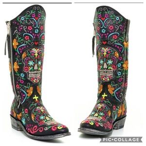 Old Gringo Sugar Skull Boots